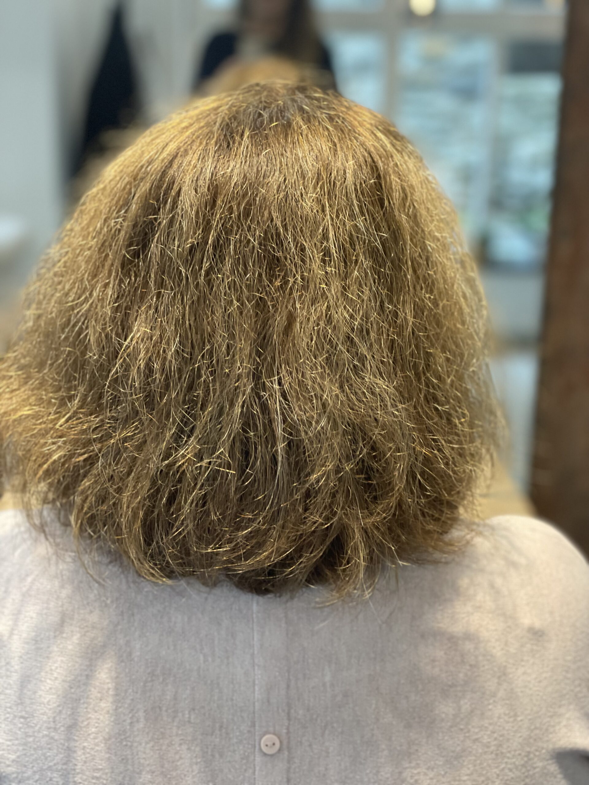 Haarkeratin vor der Behandlung